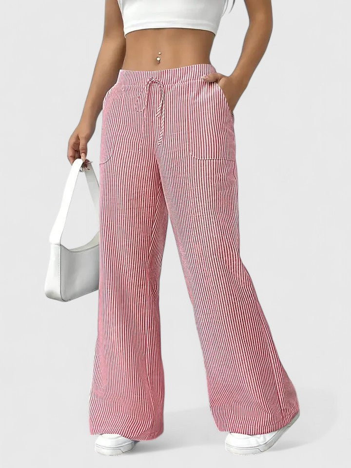 Dominique | Pantalones amplios y cómodos con detalles elegantes