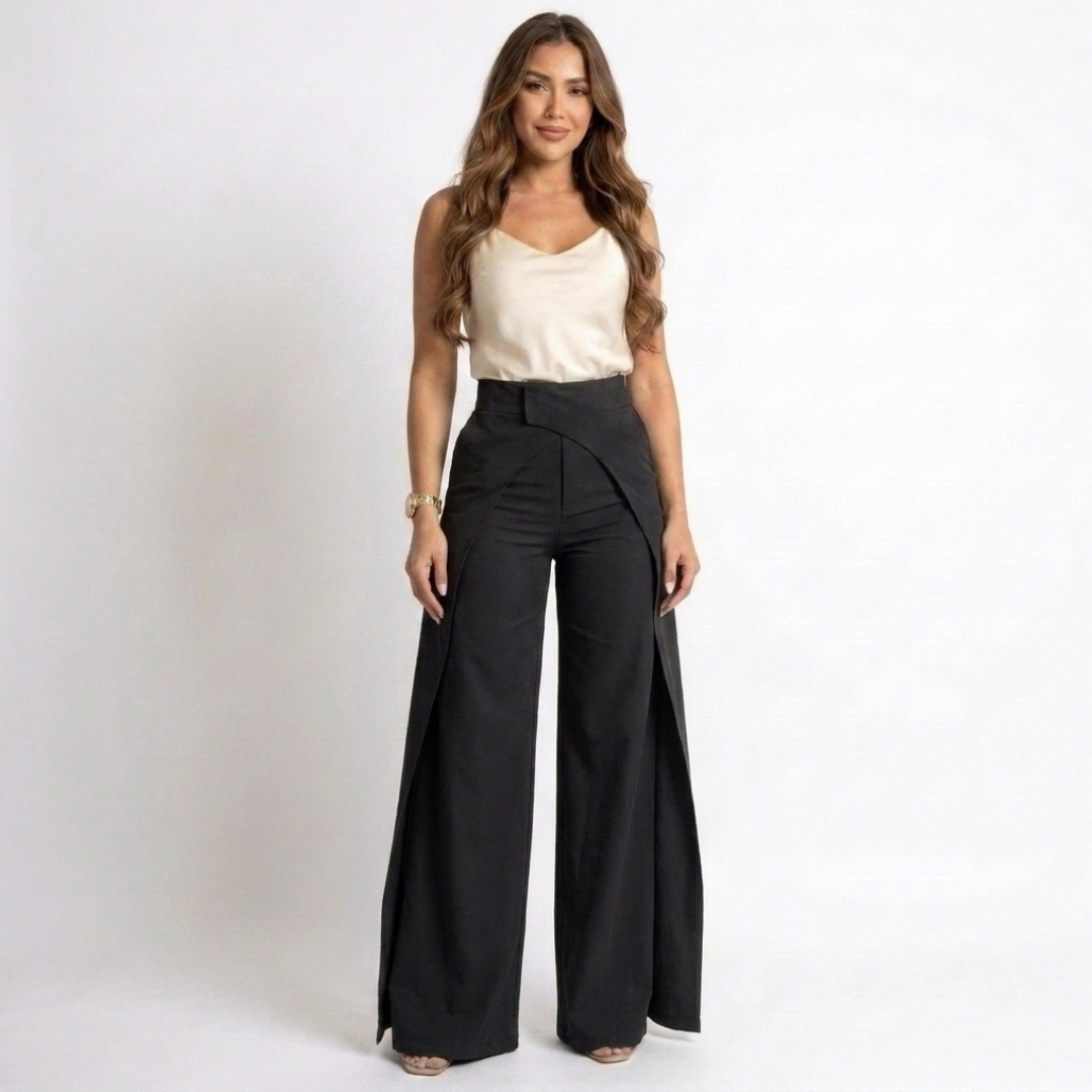Elaine - Pantalón femenino de cintura alta