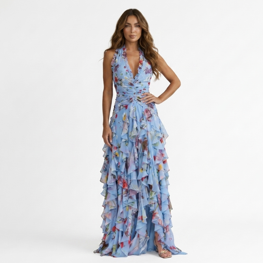 Dora - Vestido maxi con escote