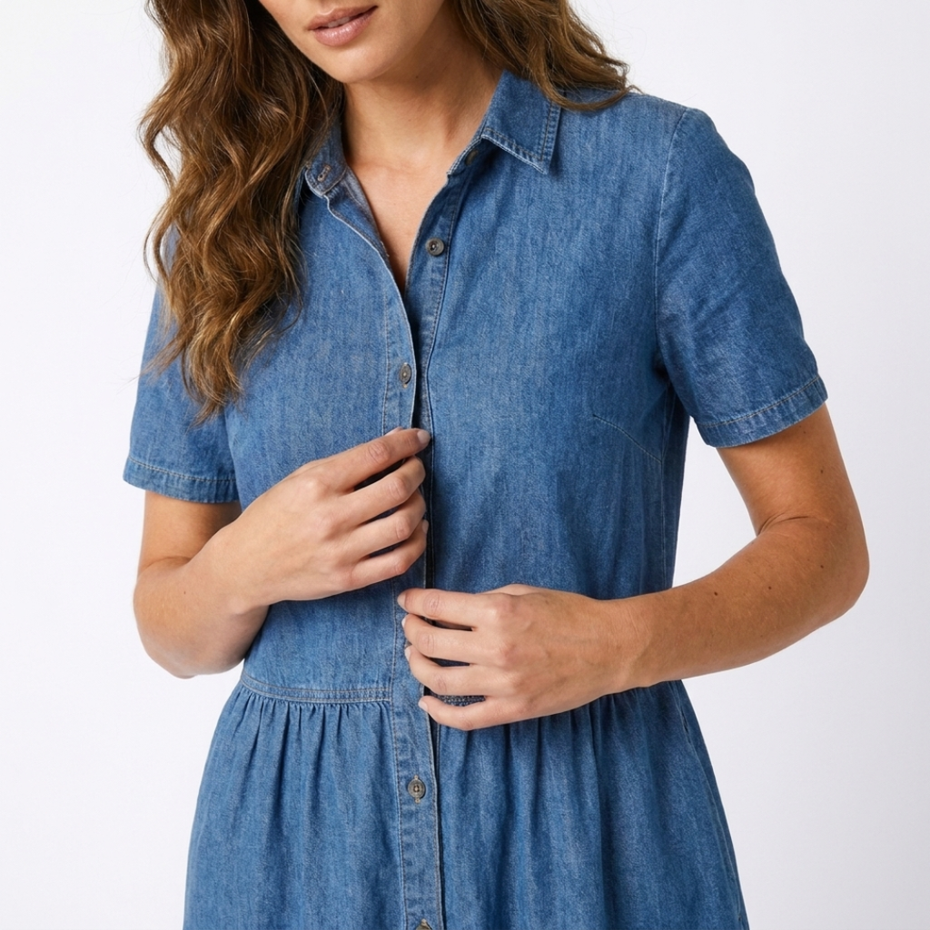 Neusa - Vestido estilo vaquero