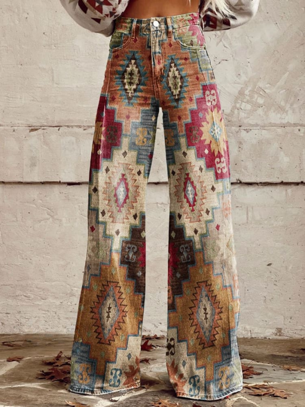 LÉA | Pantalones Chevron Retro Elegantes y Modernos