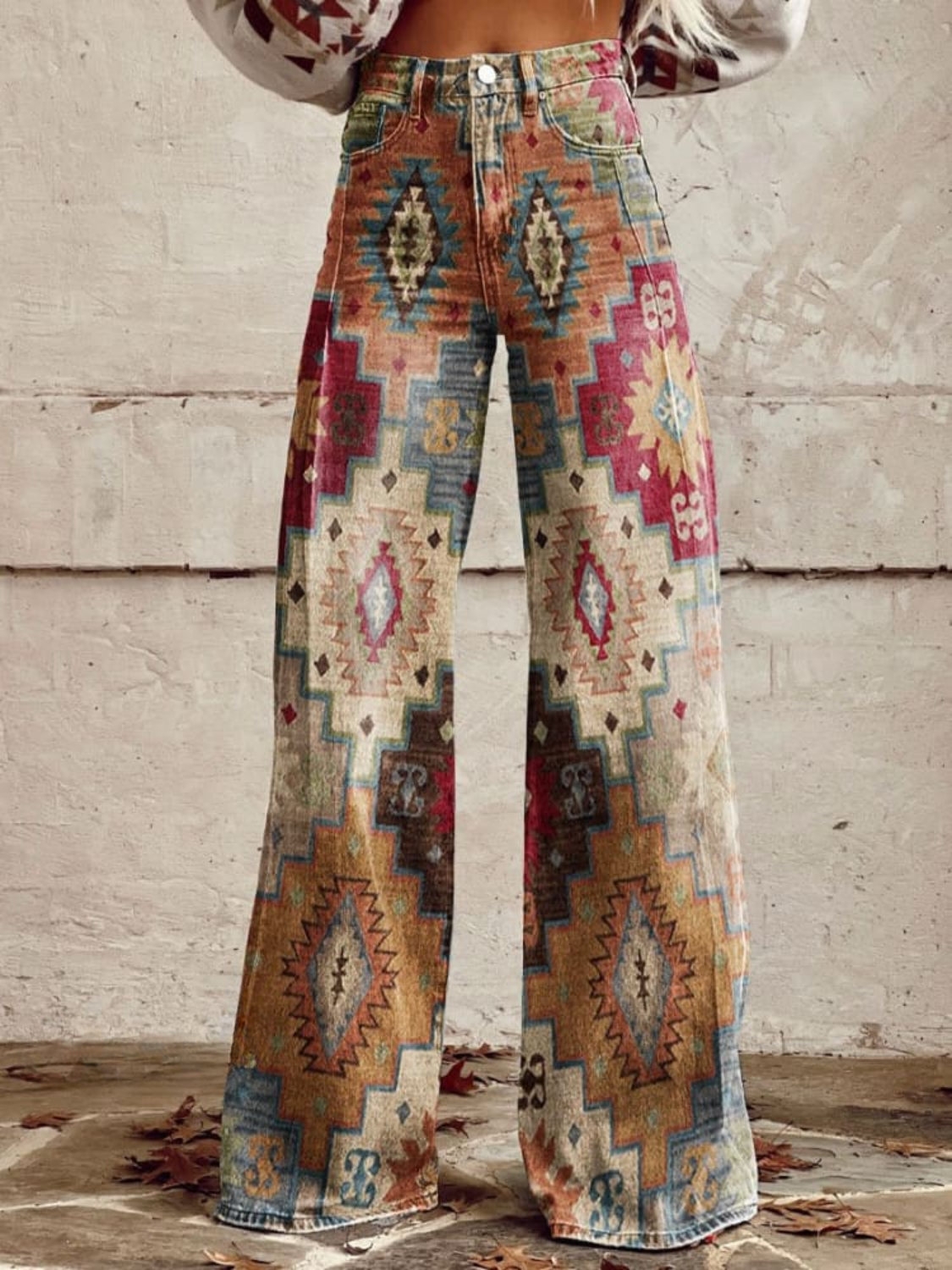 LÉA | Pantalones Chevron Retro Elegantes y Modernos