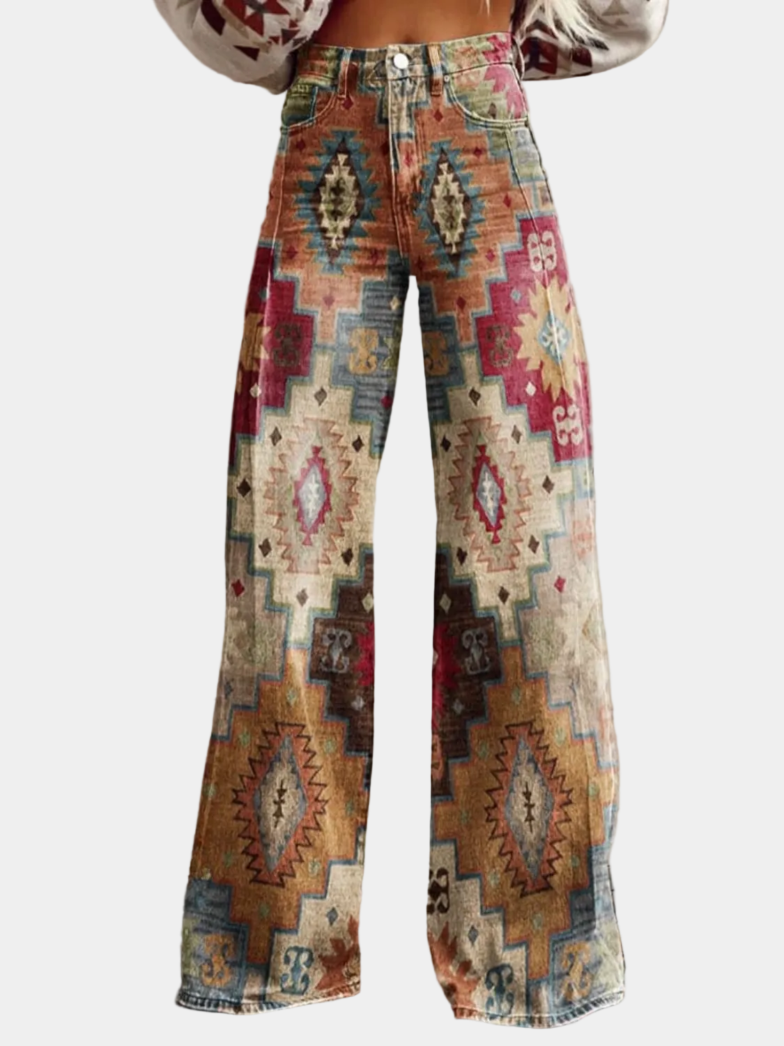 LÉA | Pantalones Chevron Retro Elegantes y Modernos