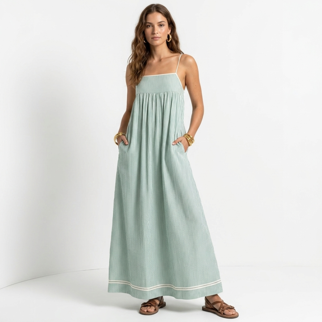 Sophia - Vestido Maxi a Rayas