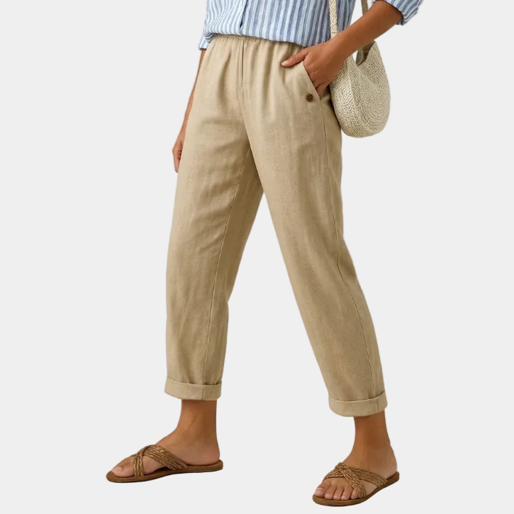 Agatha - Pantalones de lino atemporales