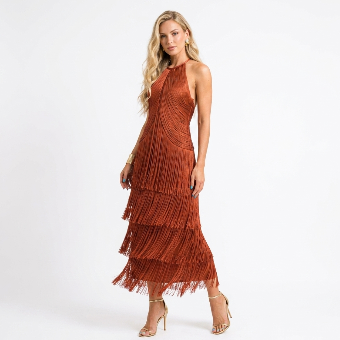 Vestido con volantes