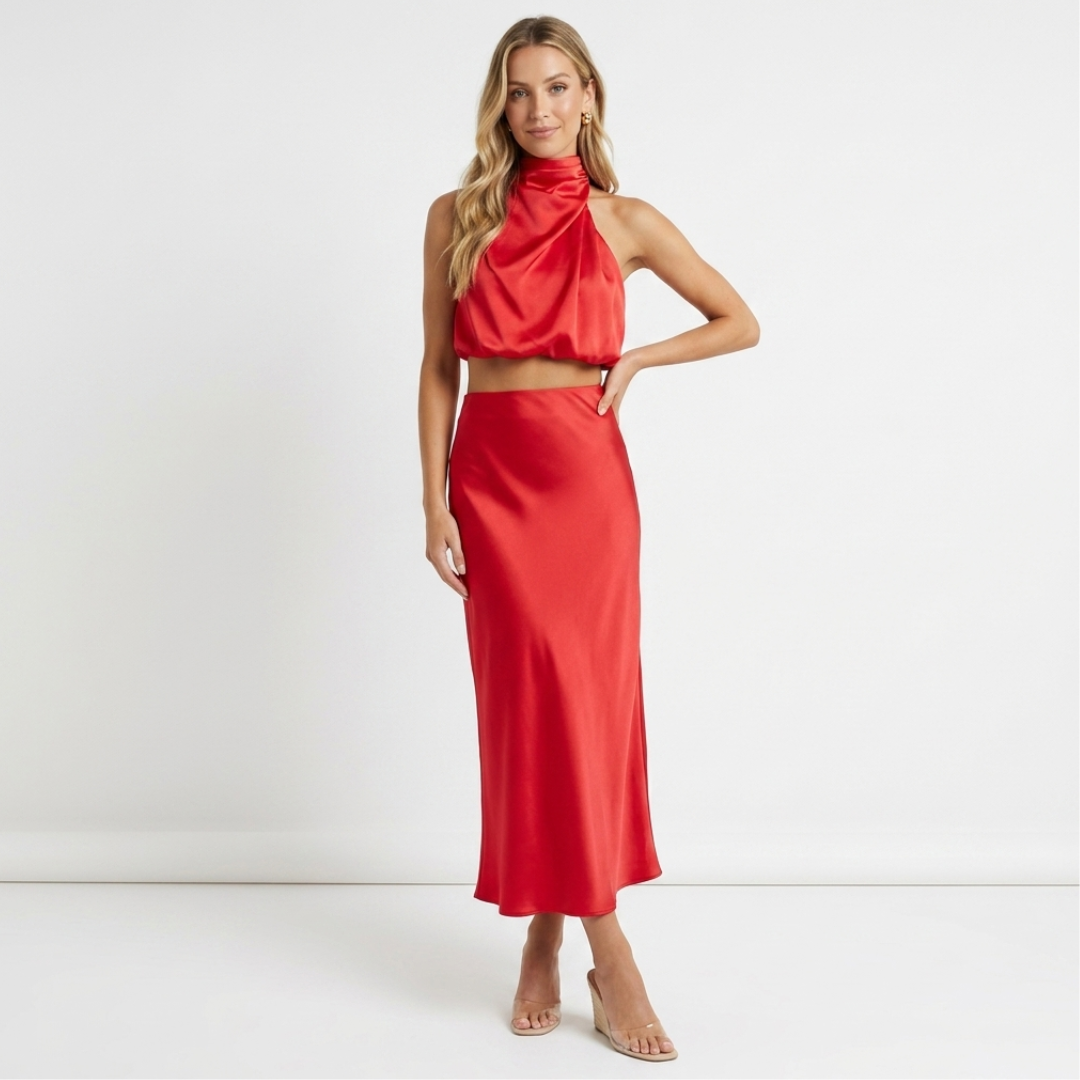 Isa - Conjunto de blusa y falda