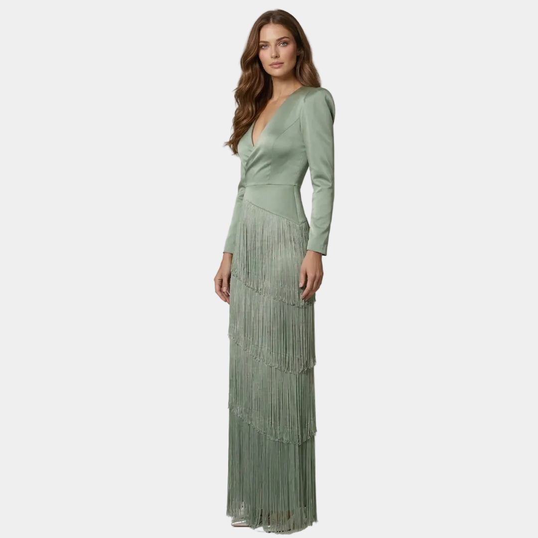 Zephyra - Vestido de felpa elegante con mangas