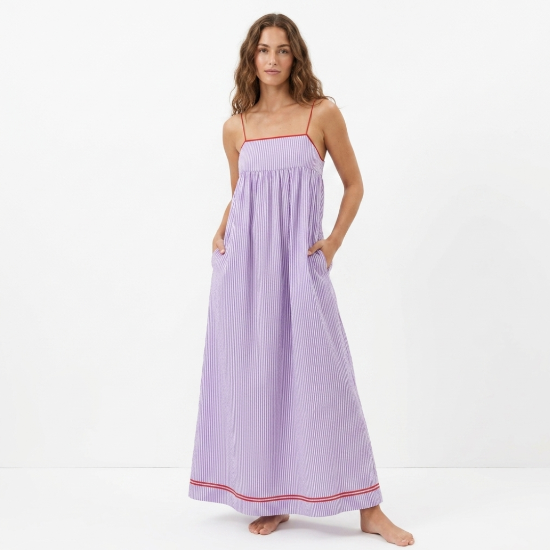 Sophia - Vestido Maxi a Rayas