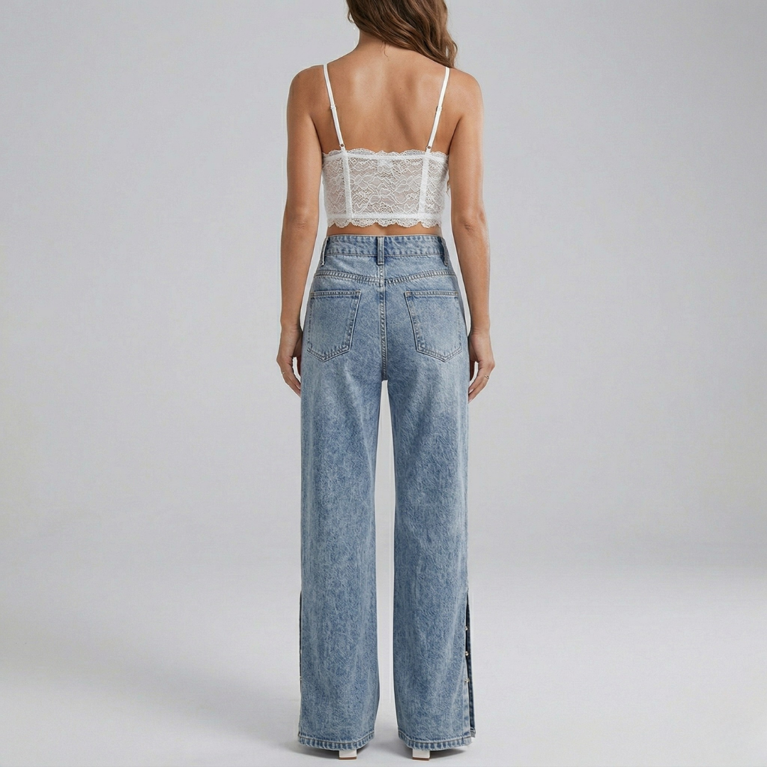 Lara - Jeans para Damen de cintura alta
