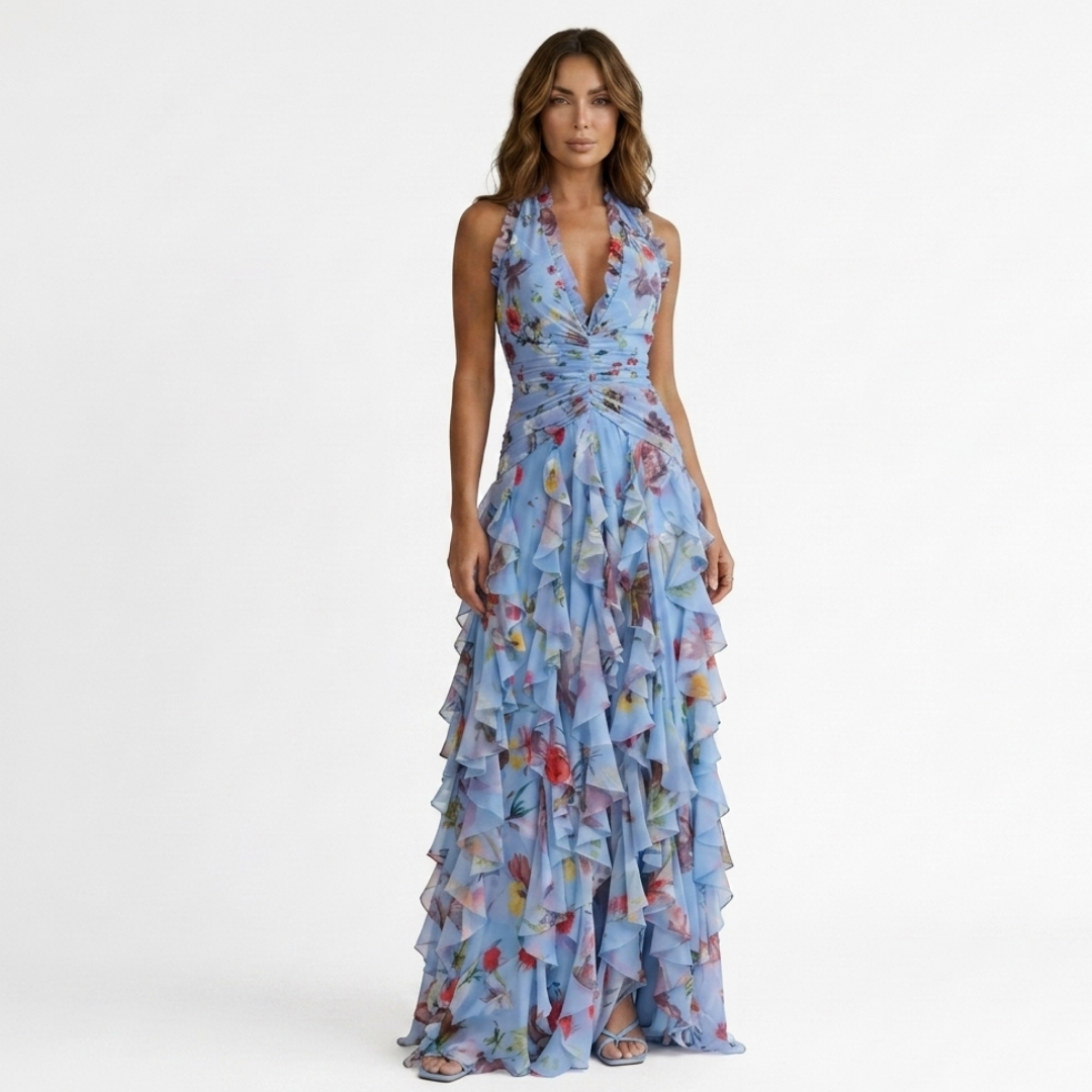 Dora - Vestido maxi con escote