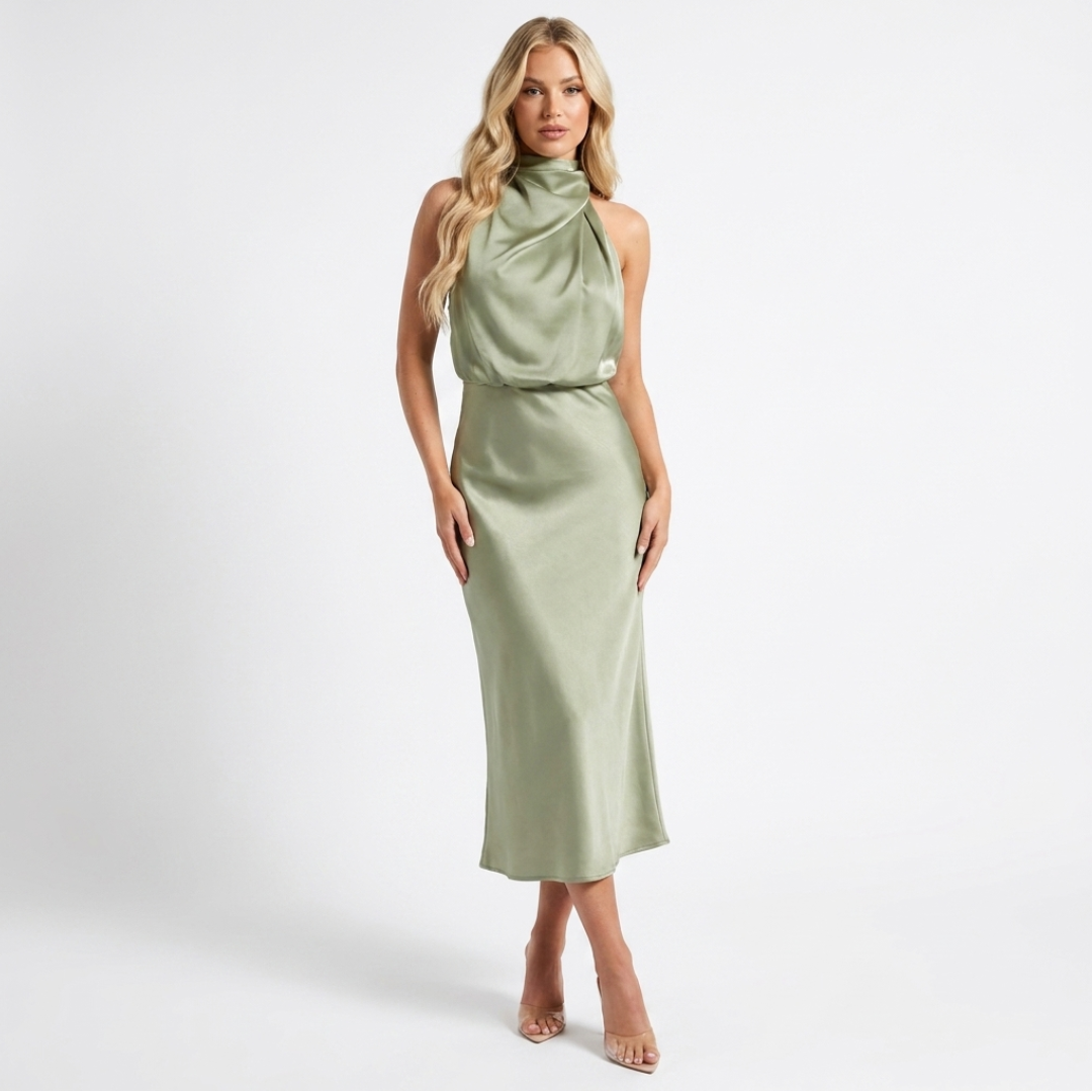 Luzia - Vestido de satén elegante