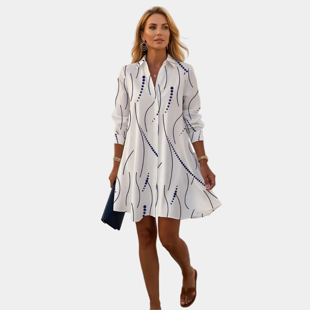 Theia - Vestido camisa elegante y ligero