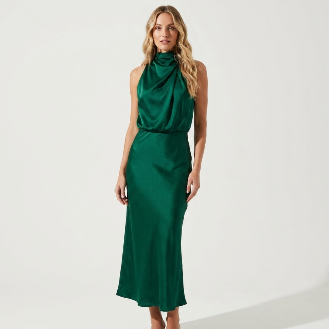Luzia - Vestido de satén elegante