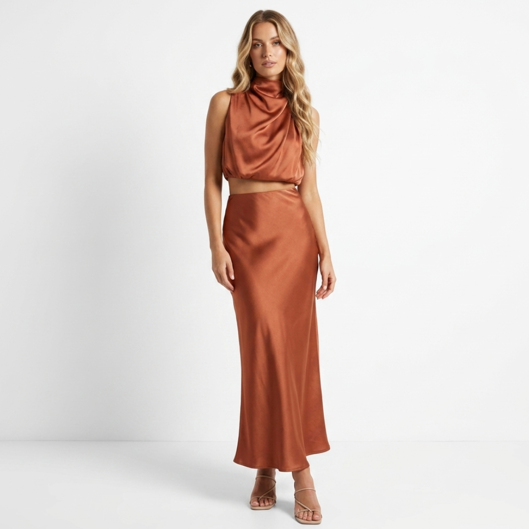 Isa - Conjunto de blusa y falda