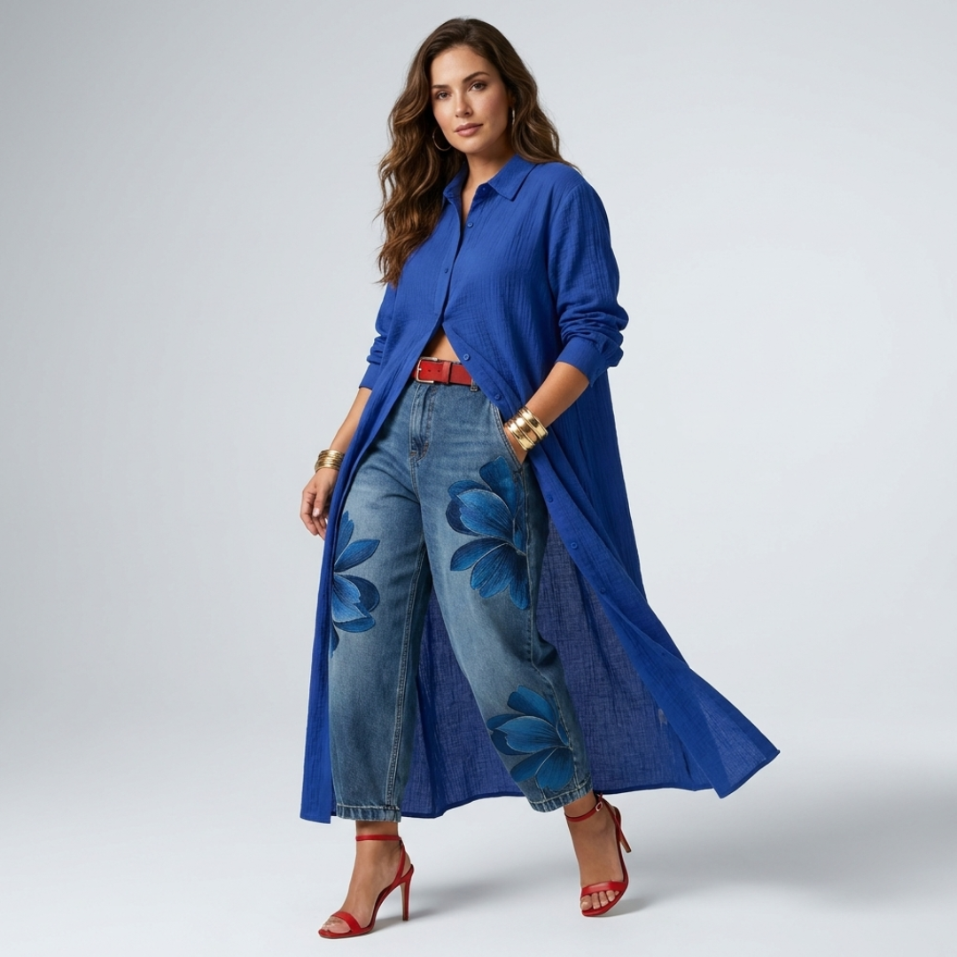 Ariana - Conjunto de pantalón y camisa de manga larga