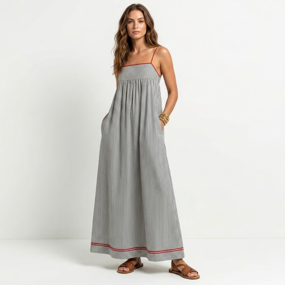 Sophia - Vestido Maxi a Rayas