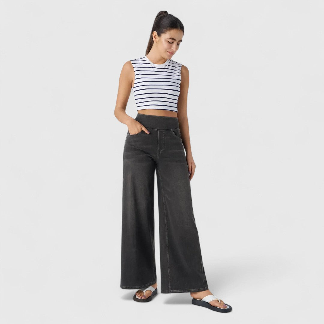 Esperanza - pantalón cómodo y elástico con cintura alta
