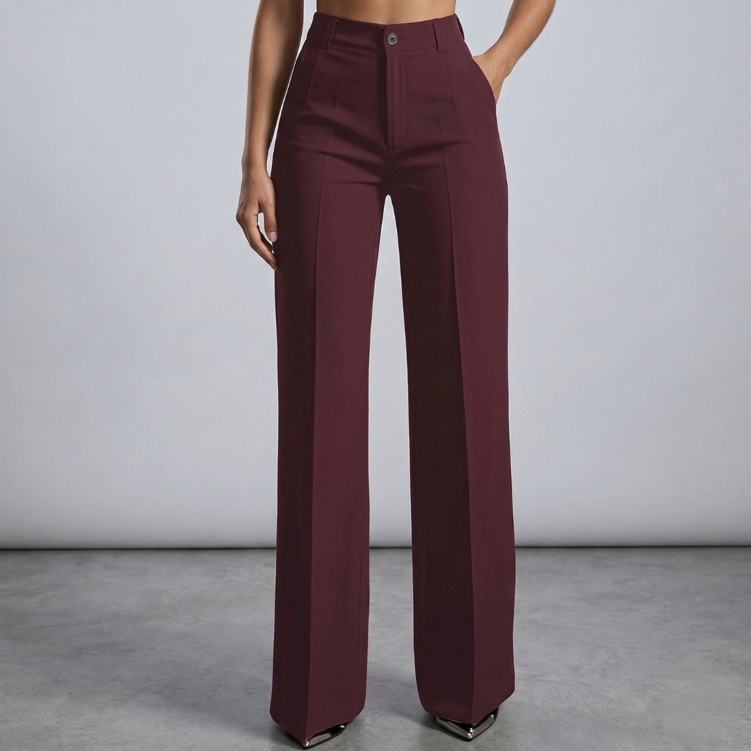 Elaine - Pantalón elegante de cintura alta
