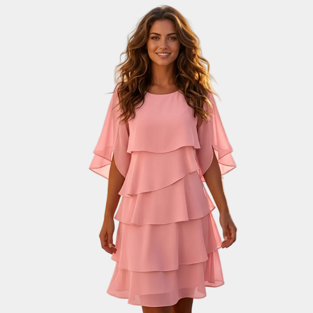 Cassandra - Vestido elegante con muchas capas