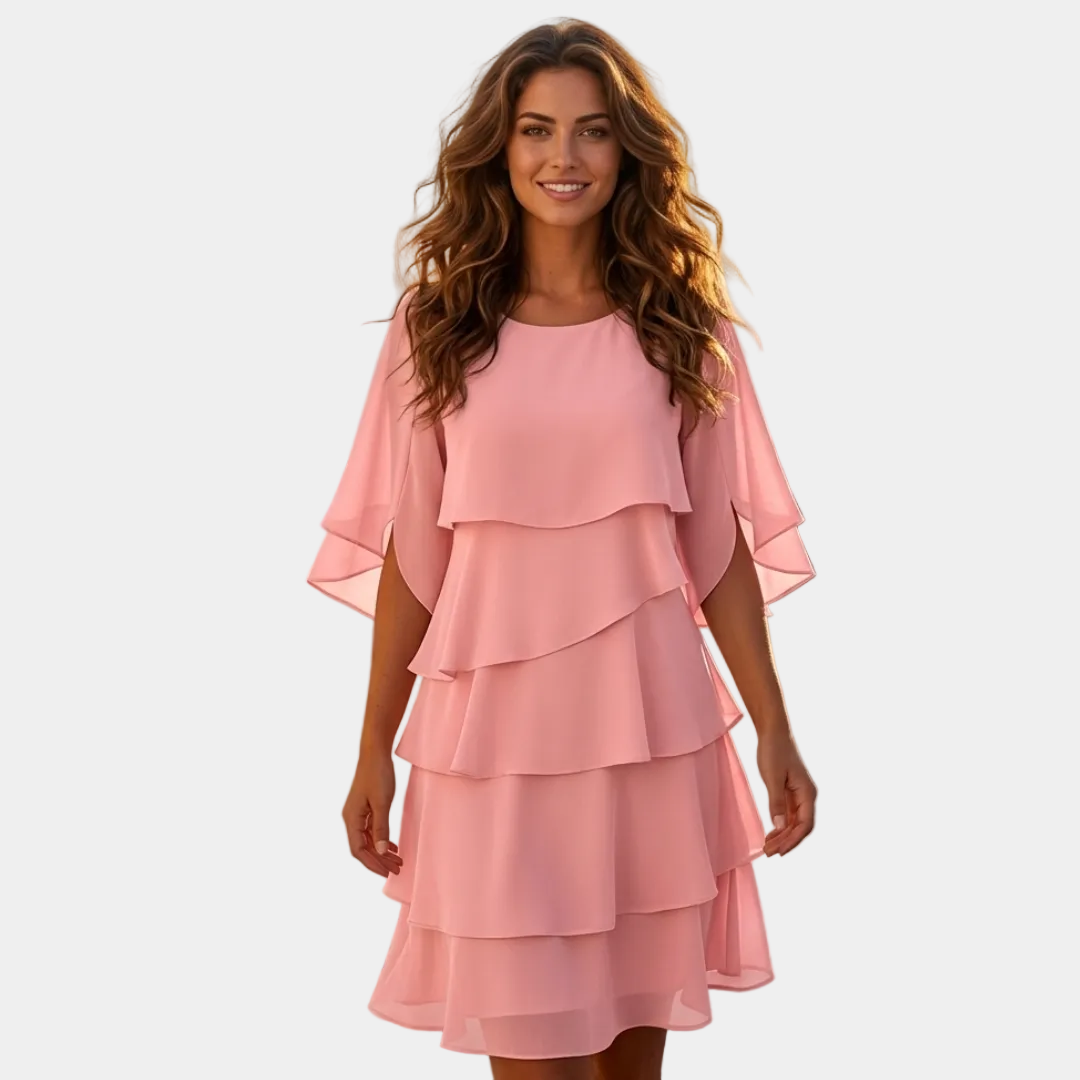 Cassandra - Vestido elegante con muchas capas