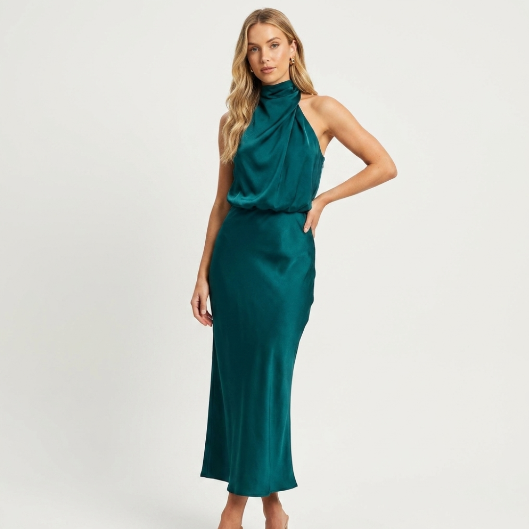 Luzia - Vestido de satén elegante