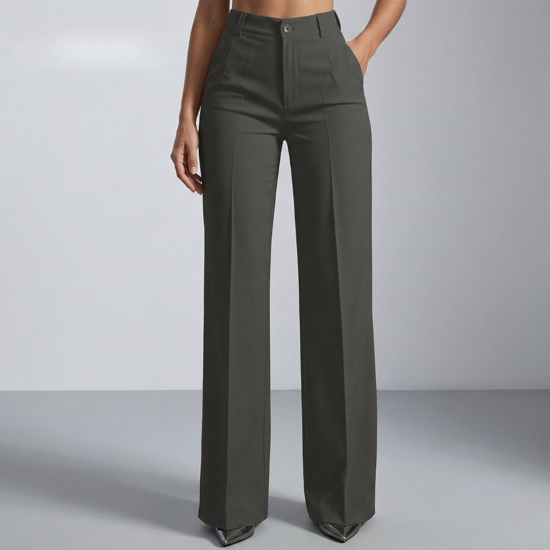 Elaine - Pantalón elegante de cintura alta