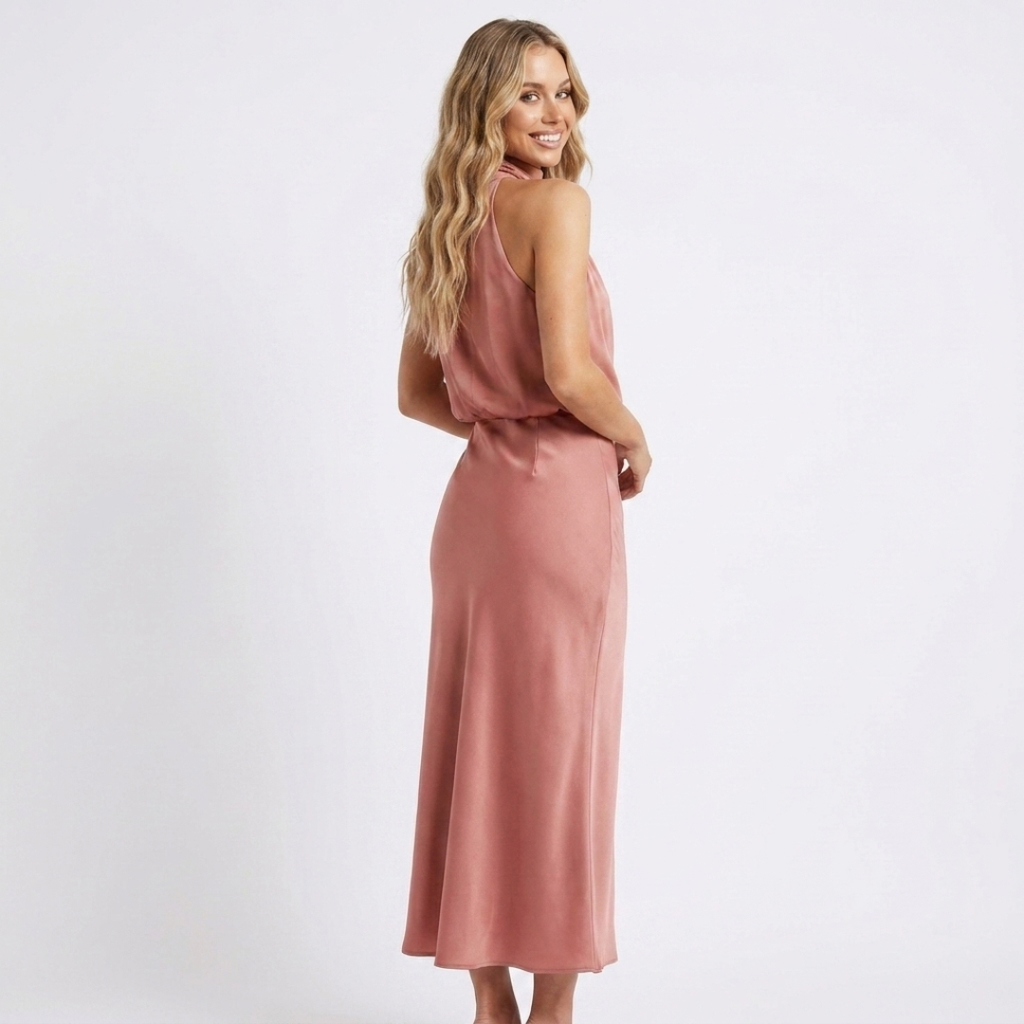 Luzia - Vestido de satén elegante
