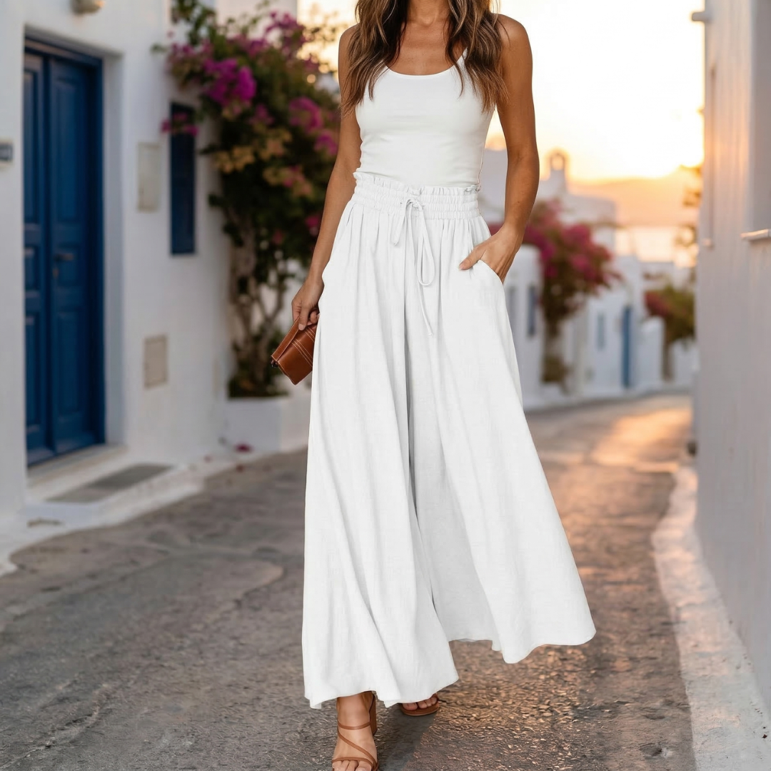 Melissa - Pantalón de pierna ancha sin esfuerzo