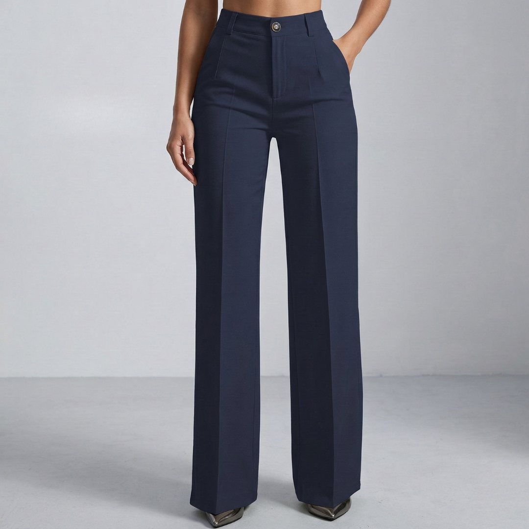 Elaine - Pantalón elegante de cintura alta