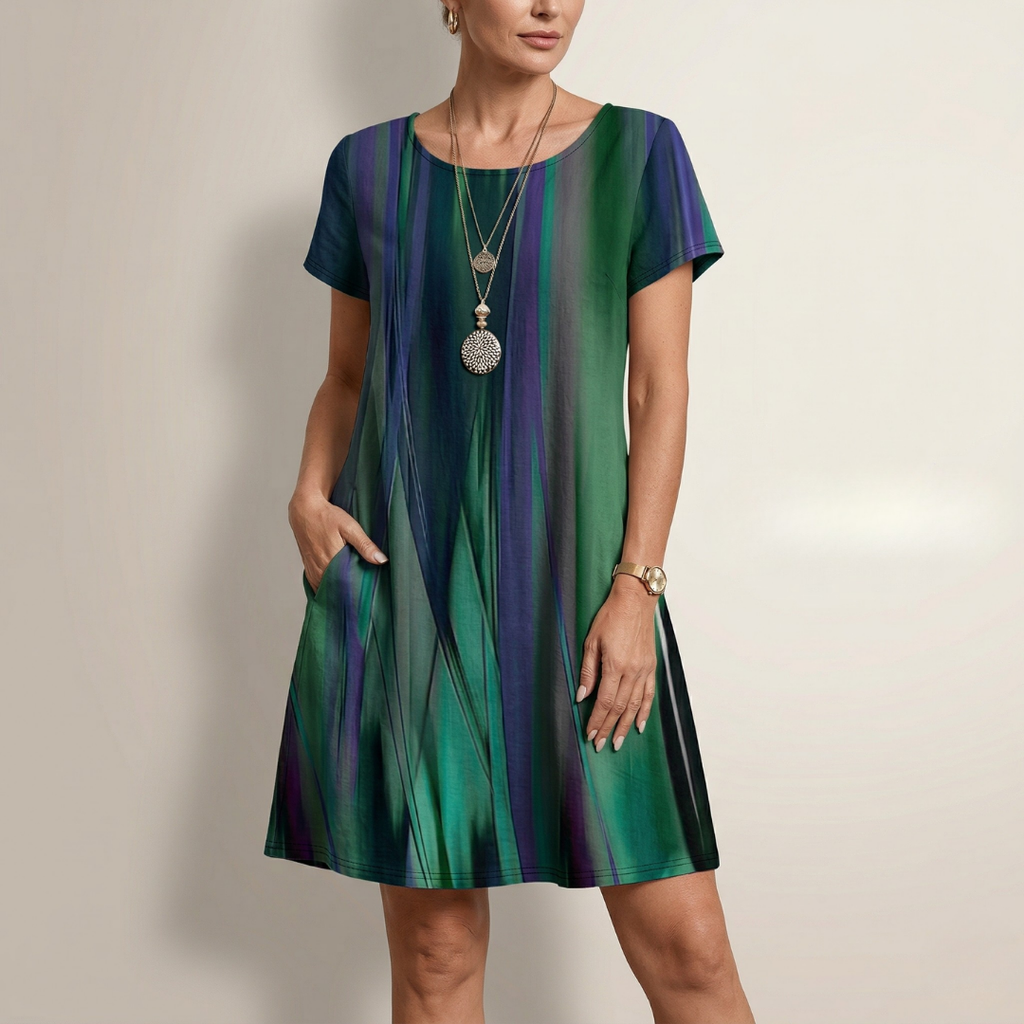 Irene - Vestido Premium Largo de Seda Brillante