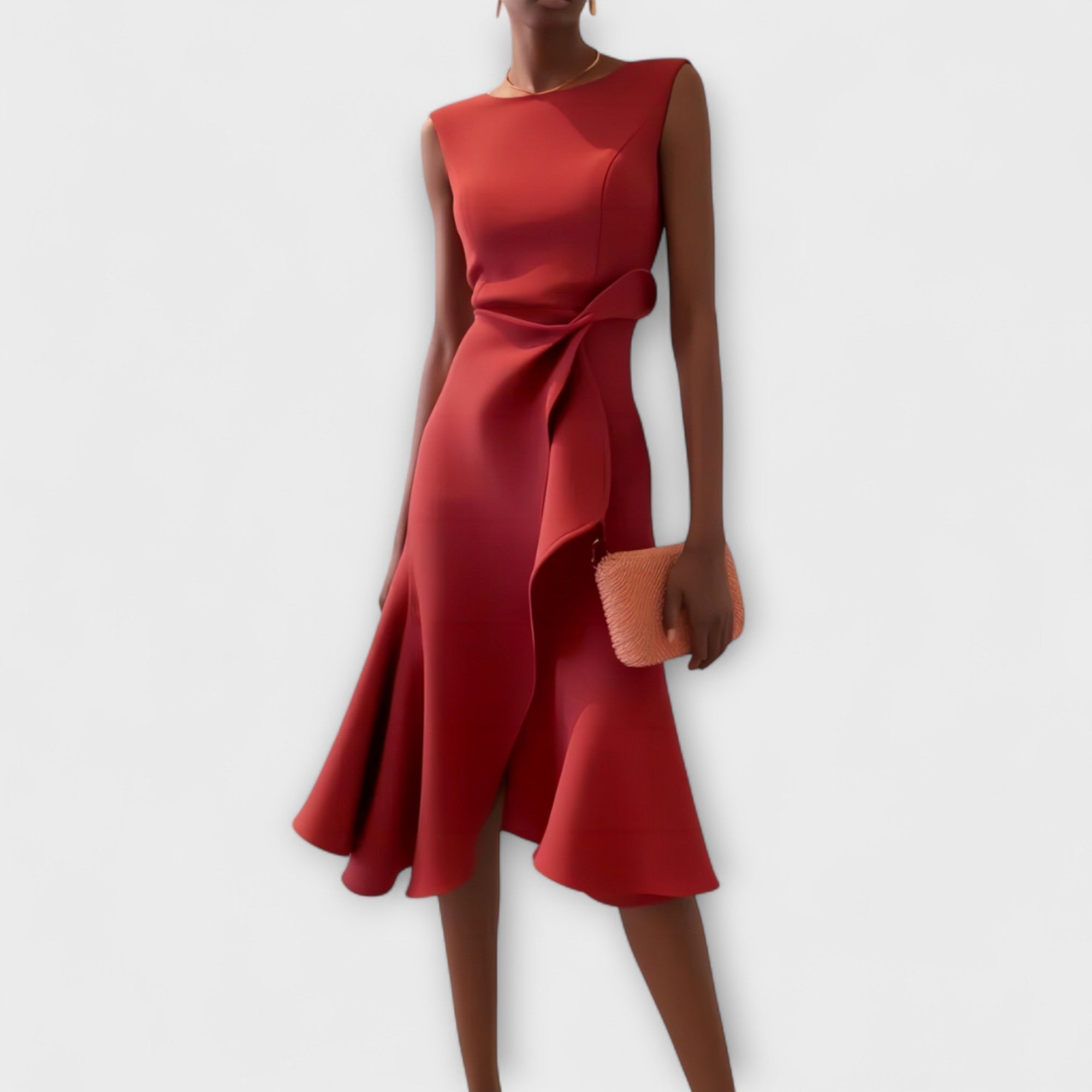 Juliette – Vestido Midi Asimétrico con Drapé