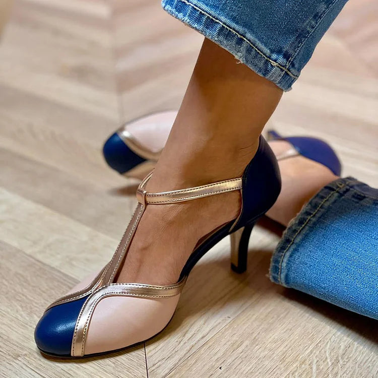 Aria - Tacones retro con T-bar