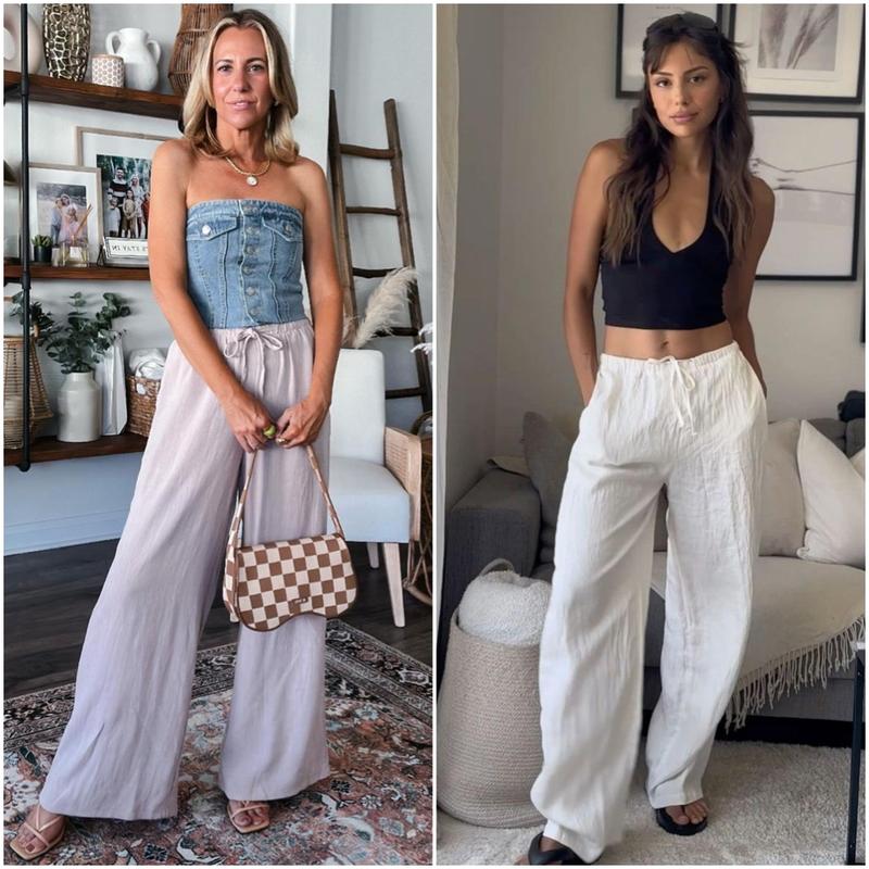 GABRIELLA | Pantalón de verano con perneras anchas
