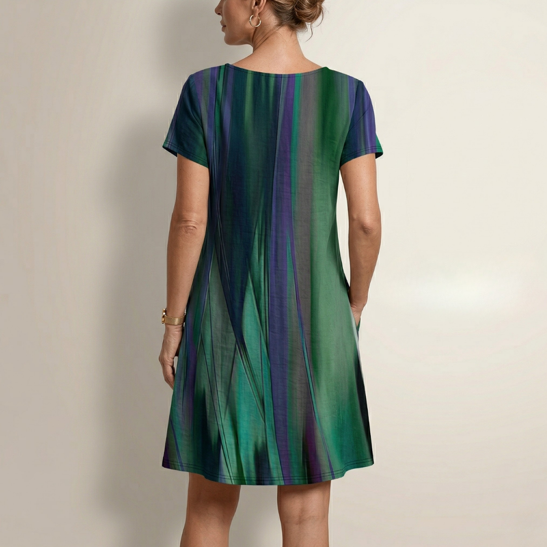 Irene - Vestido Premium Largo de Seda Brillante