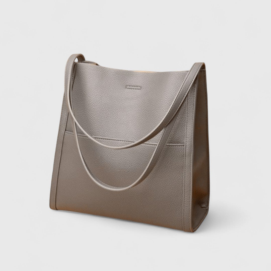 Plousia - Bolso de cuero de hombro en un diseño simple y elegante