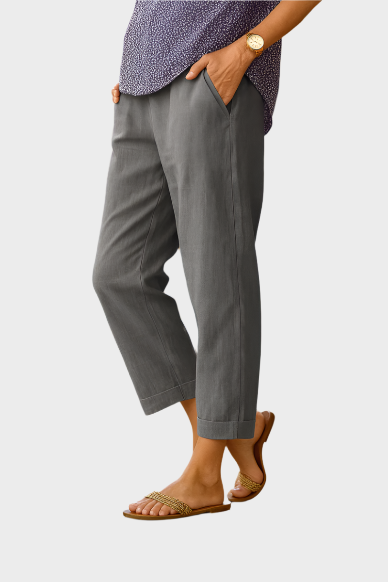 Pantalón de Verano de Lino y Algodón