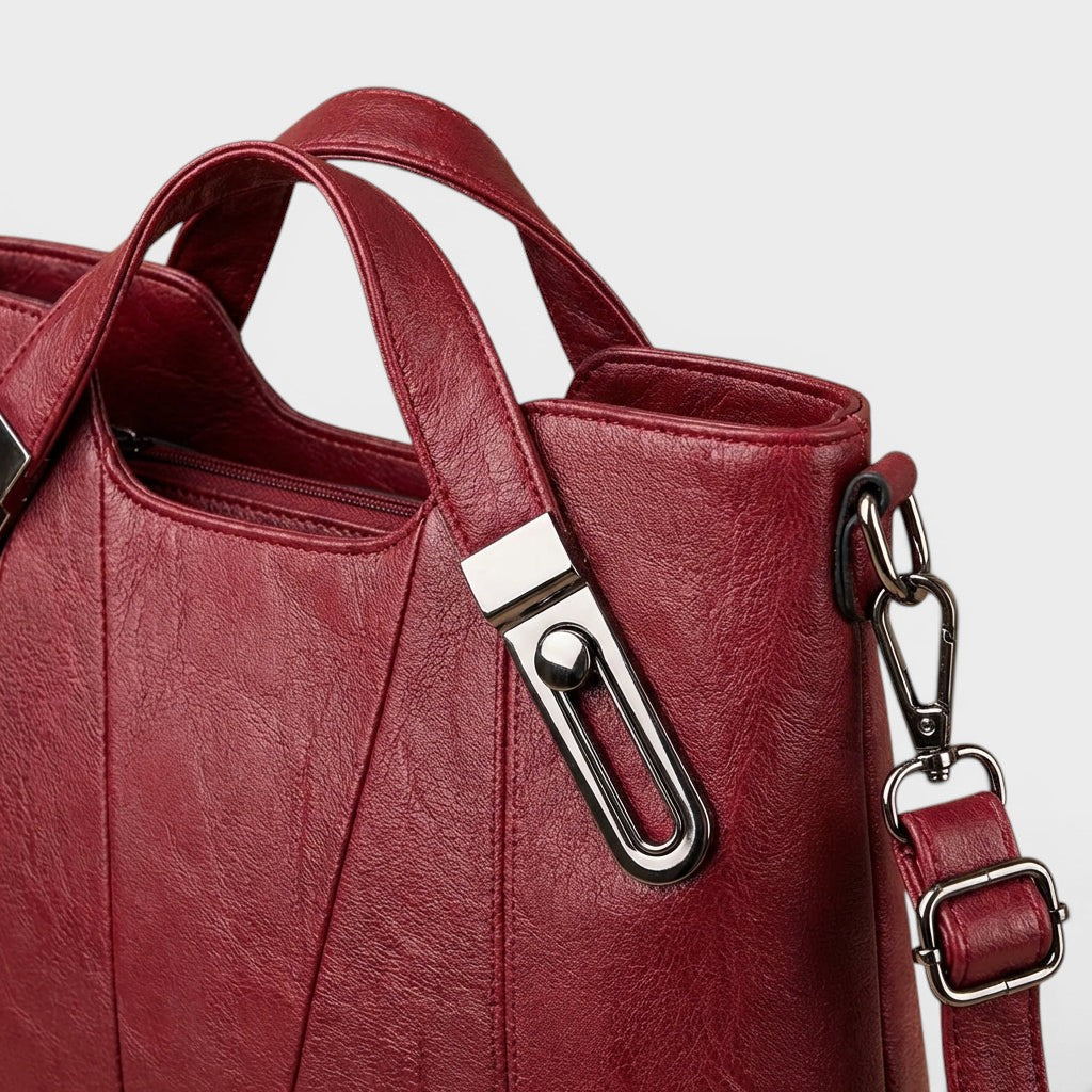 Milena - Elegante Bolso de Mano de Cuero