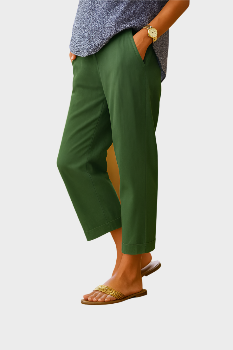 Pantalón de Verano de Lino y Algodón