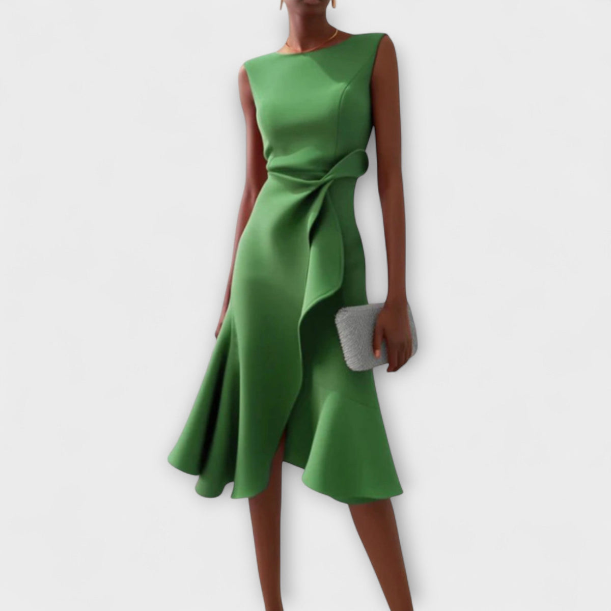 Juliette – Vestido Midi Asimétrico con Drapé