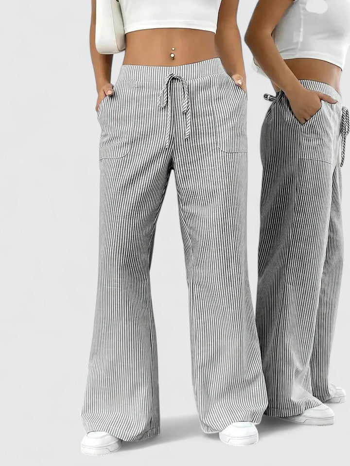 Dominique | Pantalones amplios y cómodos con detalles elegantes
