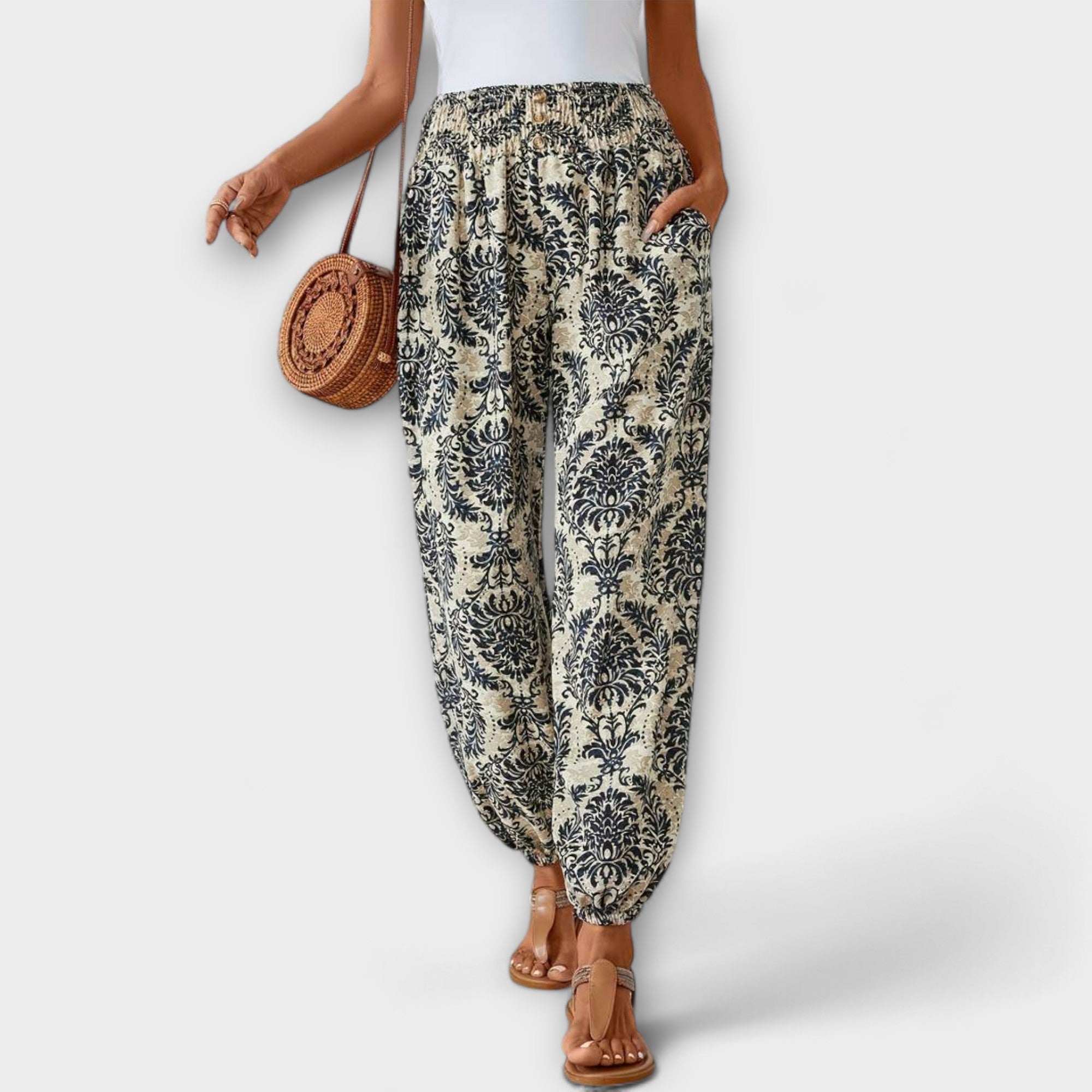 Pantalón con Diseño Etnográfico