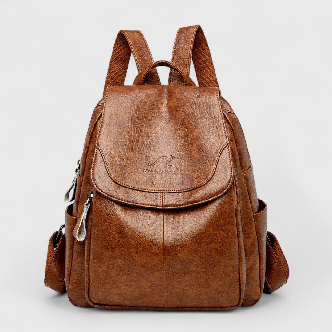 Kallisto - Mochila de cuero con diseño y estilo antirrobo