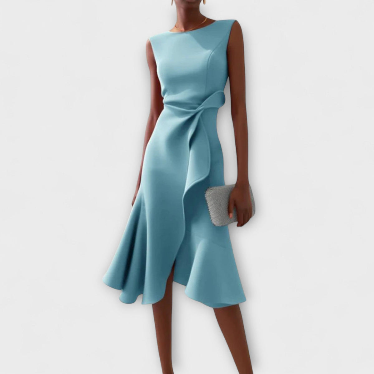 Juliette – Vestido Midi Asimétrico con Drapé