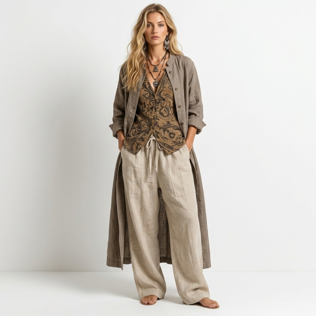 Eleni - Conjunto de Materiales Naturales de 3 Piezas