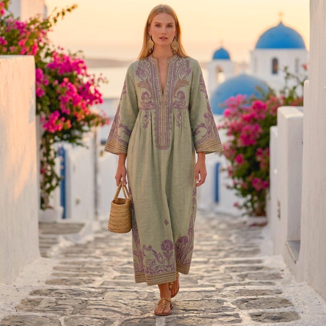 Ariadne - Vestido boho con bordado