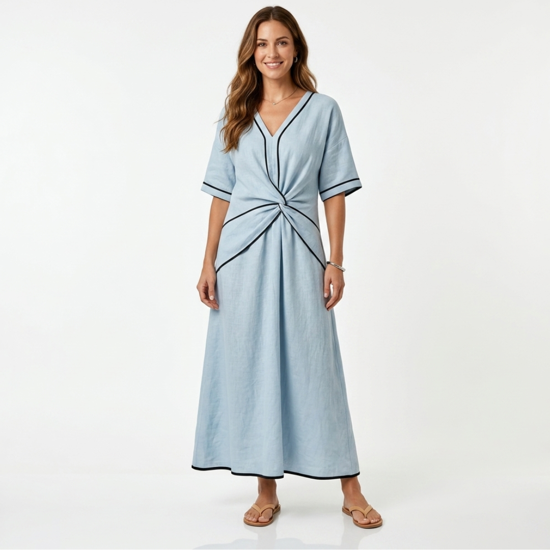 Mila - Vestido con cintura esculpida