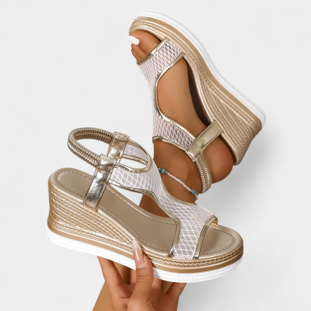 Electra – elegantes sandalias ortopédicas con plataforma para mujeres