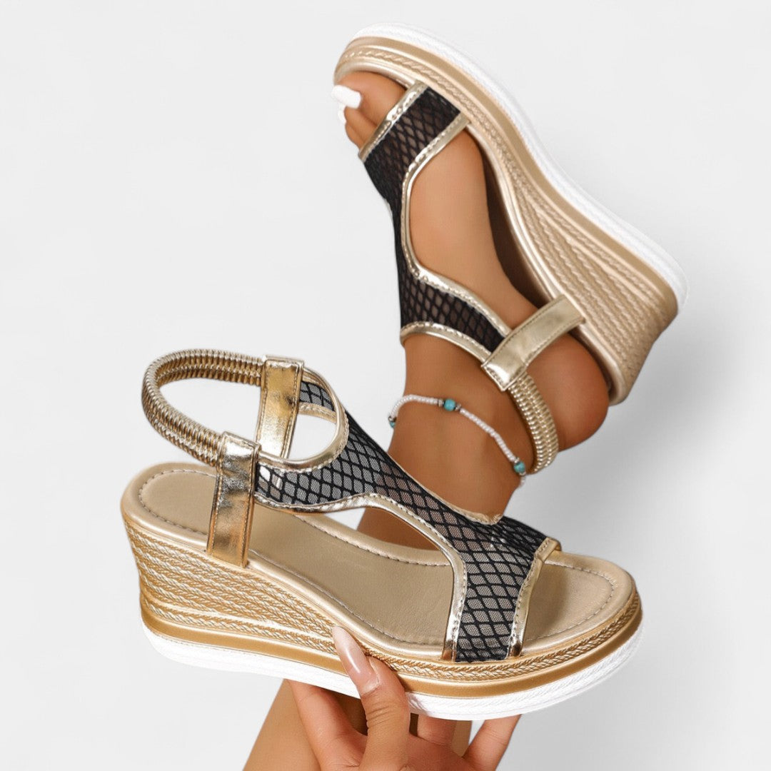 Electra – elegantes sandalias ortopédicas con plataforma para mujeres