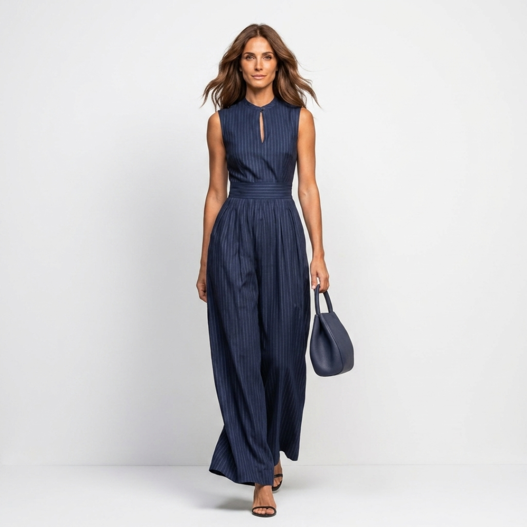 Irene - Conjunto en línea cómoda con escote bajo.